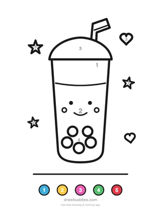 Bubble tea — Χρωμάτισμα με αριθμούς